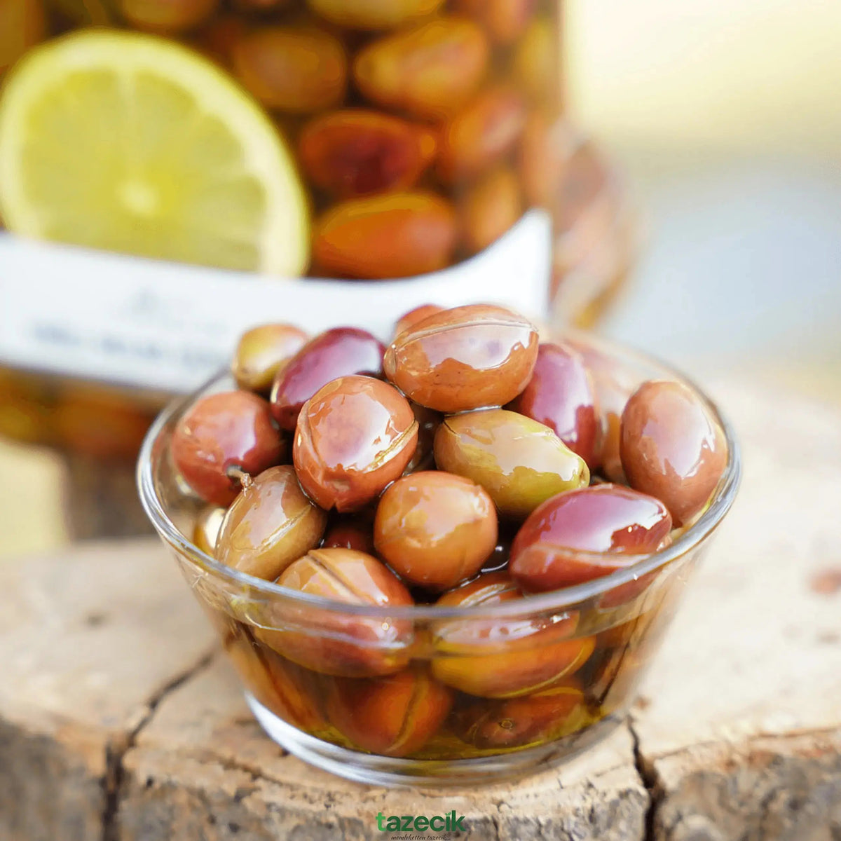 Aydın Renkli Çizik Zeytin- 500gr (c) Tazecik