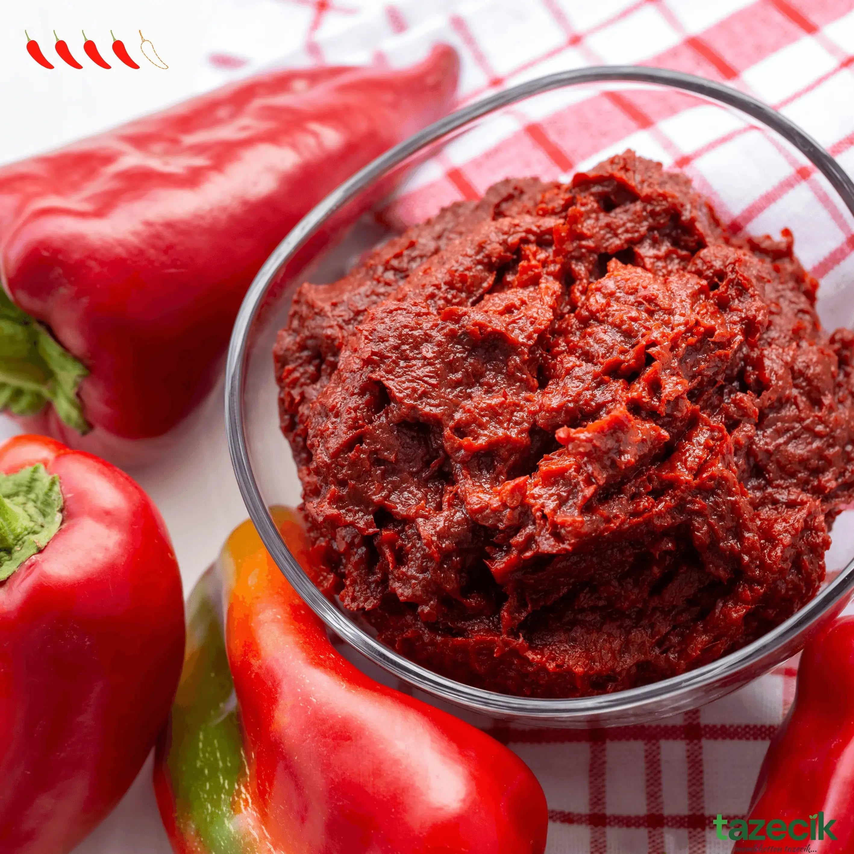 Antep Acı Biber Salçası - 1kg (c) Tazecik