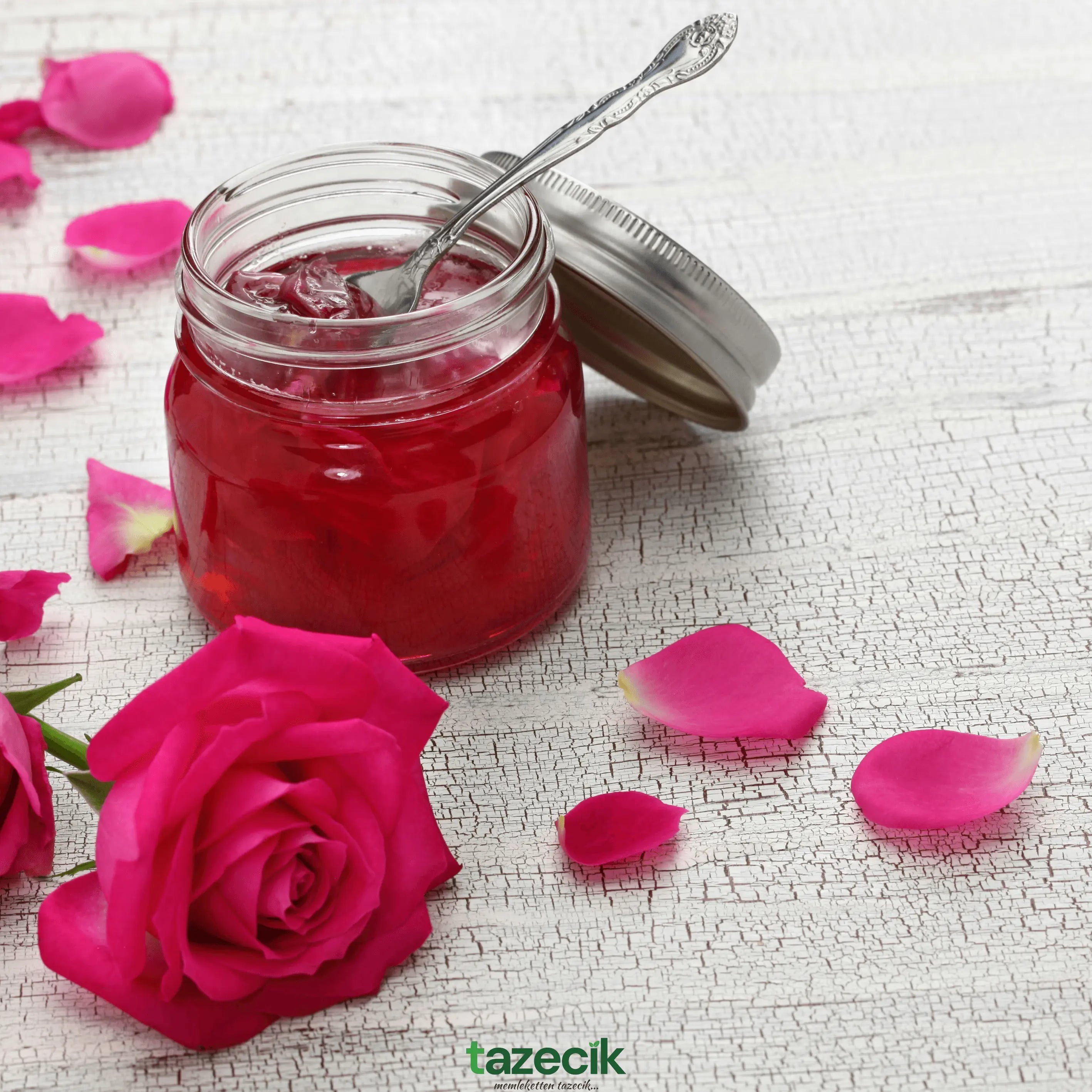 Gül Reçeli - El Yapımı, Doğal - 750gr (c) Tazecik