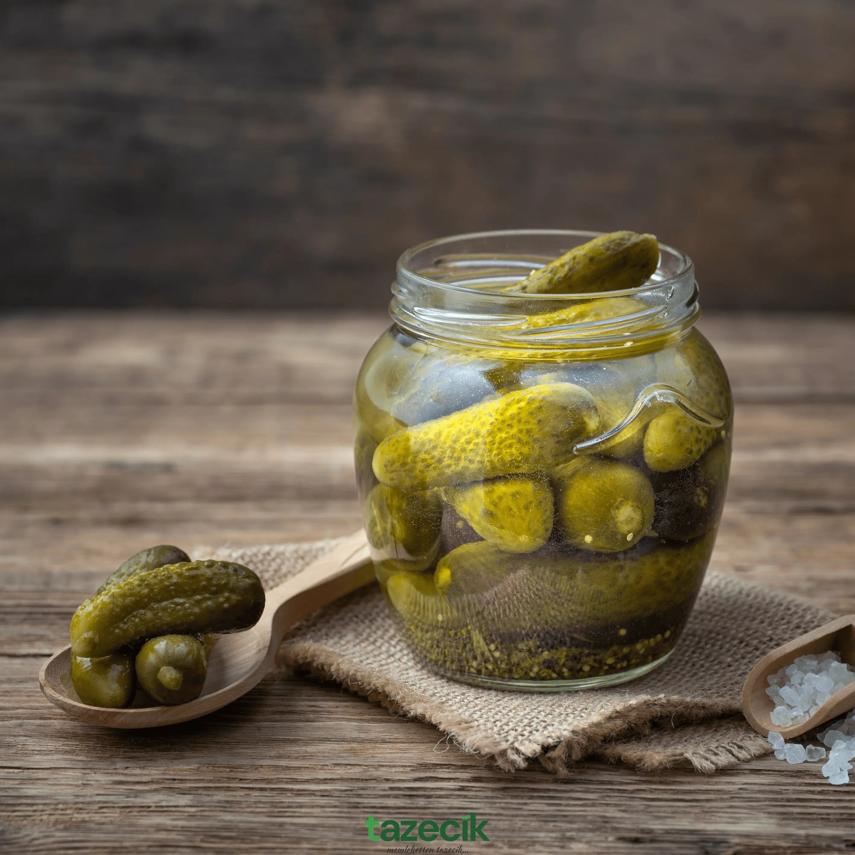 Kornişon Turşu - El Yapımı ve Katkısız - 1kg Tazecik