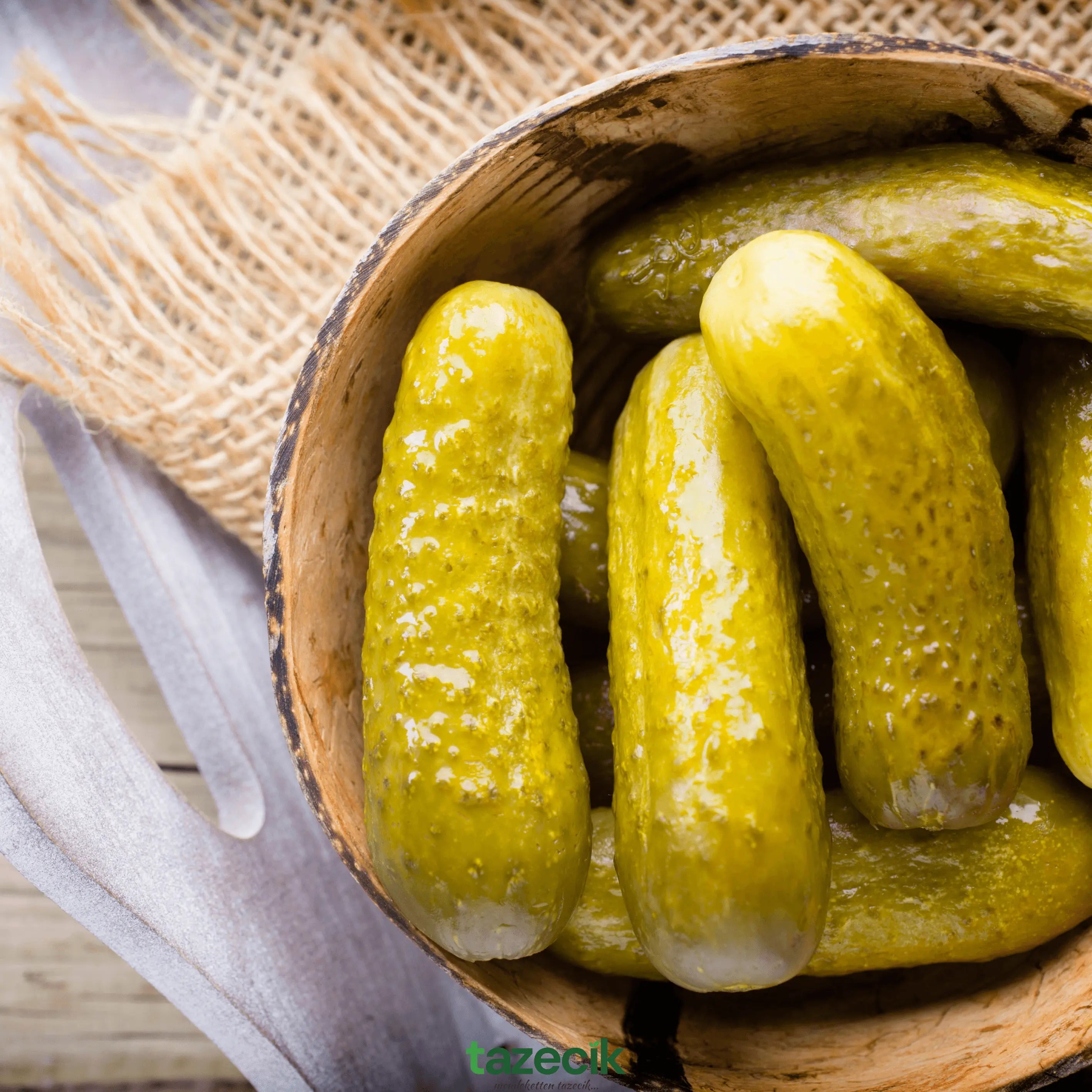 Kornişon Turşu - El Yapımı ve Katkısız - 1kg Tazecik