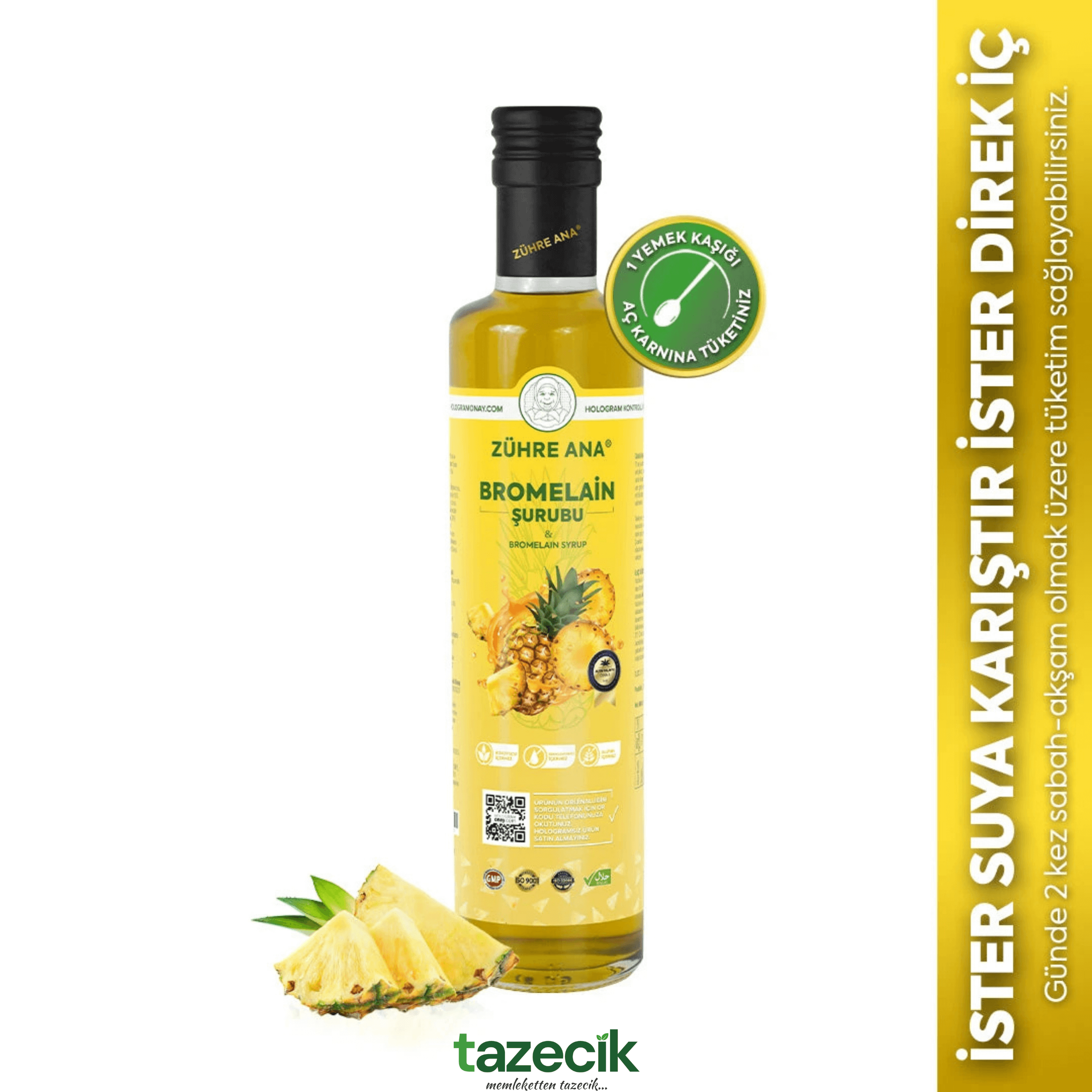 Zühre Ana Bromelain Şurubu - 250ml Tazecik
