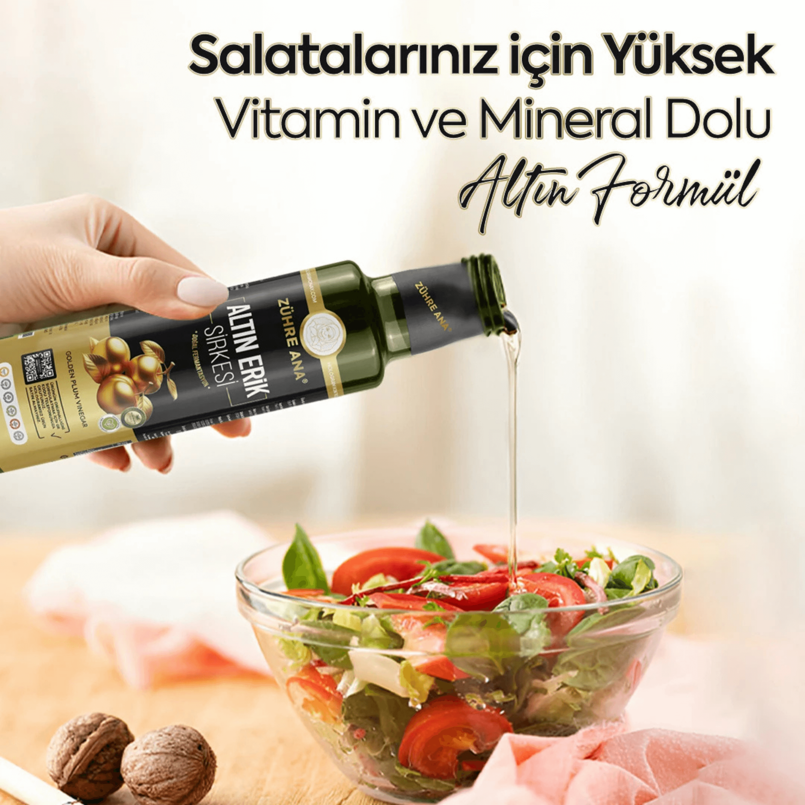 Zühre Ana Altın Erik Sirkesi - 250ml Tazecik