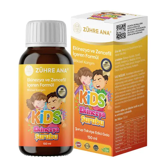 Zühre Ana Kids Ekinezya ve Zencefilli Şurup - 150ml